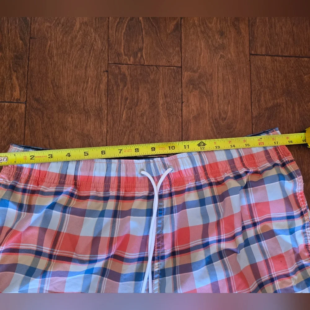NAUTICA Plaid Swim Trunks L